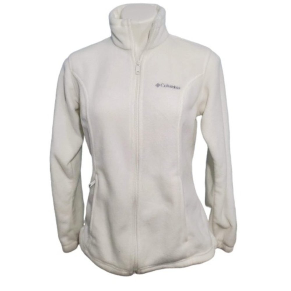 Columbia - White Fleece Zip Up